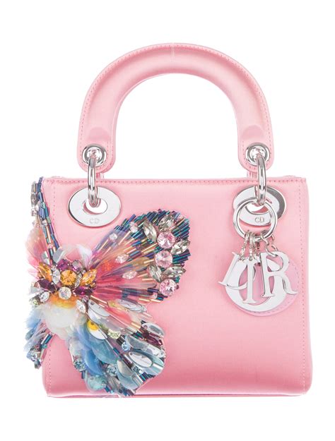 lady dior bag in pink|Lady Dior embroidered bag.